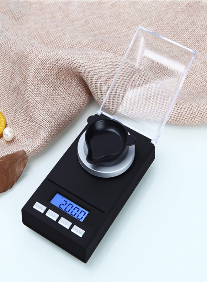 Digital Milligram Pocket Scales 0.001g×10g Electronic Weighing Scales for Jewelry Coins Reload and Kitchen 6 Mode Mini Gram Scale with Calibration Weights Tweezers and Weighing Pans - Image 3