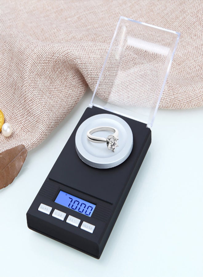 Digital Milligram Pocket Scales 0.001g×10g Electronic Weighing Scales for Jewelry Coins Reload and Kitchen 6 Mode Mini Gram Scale with Calibration Weights Tweezers and Weighing Pans - Image 2
