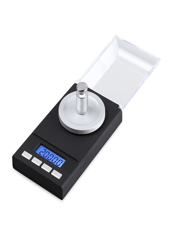 Digital Milligram Pocket Scales 0.001g×10g Electronic Weighing Scales for Jewelry Coins Reload and Kitchen 6 Mode Mini Gram Scale with Calibration Weights Tweezers and Weighing Pans - Image 4
