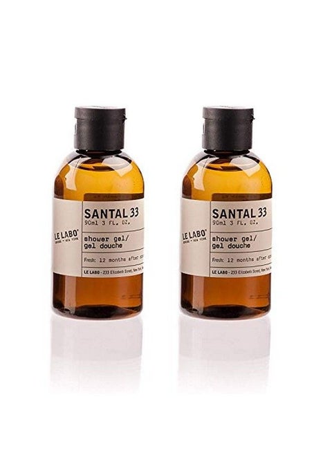 Santal 33 Shower Gel Lot Of 2 Each 3Oz Bottles Total Of 6Oz