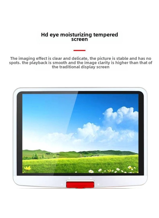 Generic - But Meishi Direct Mobile DVD HD Large Screen U Disk Card All-in-one Machine Theater Machine Singing Machine Square Dance-Body Color:Red - Image 1