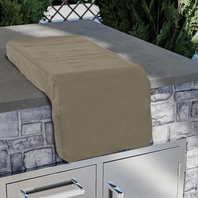 Covers & All Outdoor Built in Grill Side Burner Cover, Durable 12 oz Waterproof & UV Resistant, Heavy Duty BBQ Grill Protector for Both Indoor & Outdoor Use (14" W x 24" D x 12" H, Beige) - Image 5