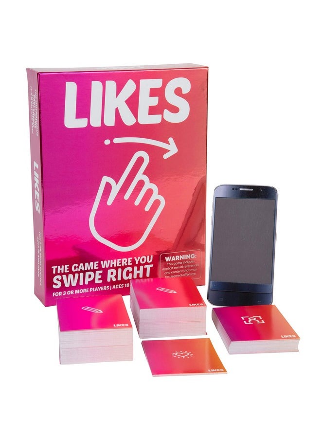 Outset Media Likes Card Game The Game Where You Swipe Right - Create Hilarious Dating Profiles - Ages 18 and Up
