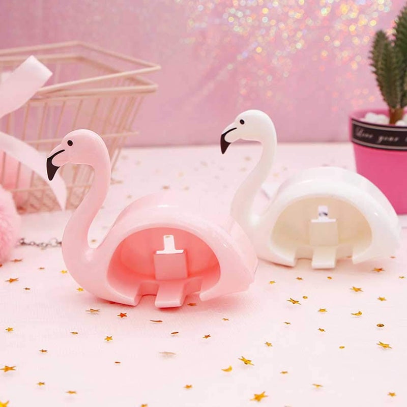 Flamingo Shaped Toothbrush Holder With Suction Cup Pink Set Of 2 Pieces - Image 3