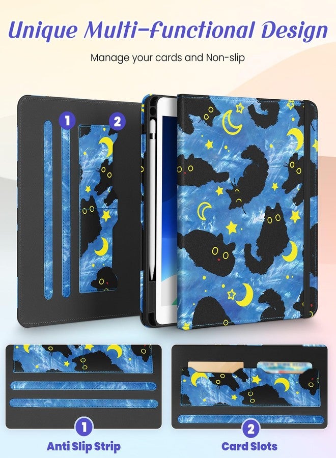 Kidcube for iPad Air 3rd Generation Case/Pro 10.5 Inch Case - Women Girls Cute Rotating Stand Folio Cover with Pencil Holder & Card Slot Girly Flowers Floral Design Cases for iPad Pro 10.5''/Air 3rd - Image 3