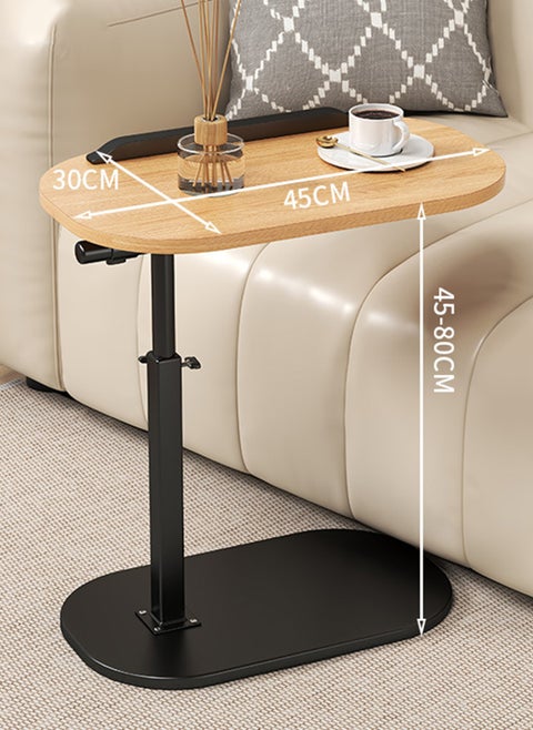 طاولة جانبية قابلة للرفع على طراز Nordic Retro Sofa، طاولة جانبية متحركة لغرفة المعيشة، طاولة جانبية صغيرة 40*30*40-80 سم