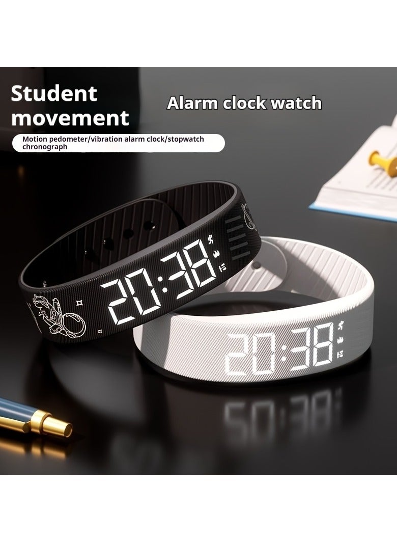 AROAQ Multifunctional Simple Fashion Unisex Electronic Watch with Alarm Clock, Pedometer, Timer, Luminous Display, Senseless Wear, and Sports Functions - Ideal Holiday Gift, Suitable for Any Occasion - Includes One Hand Rope - Image 2