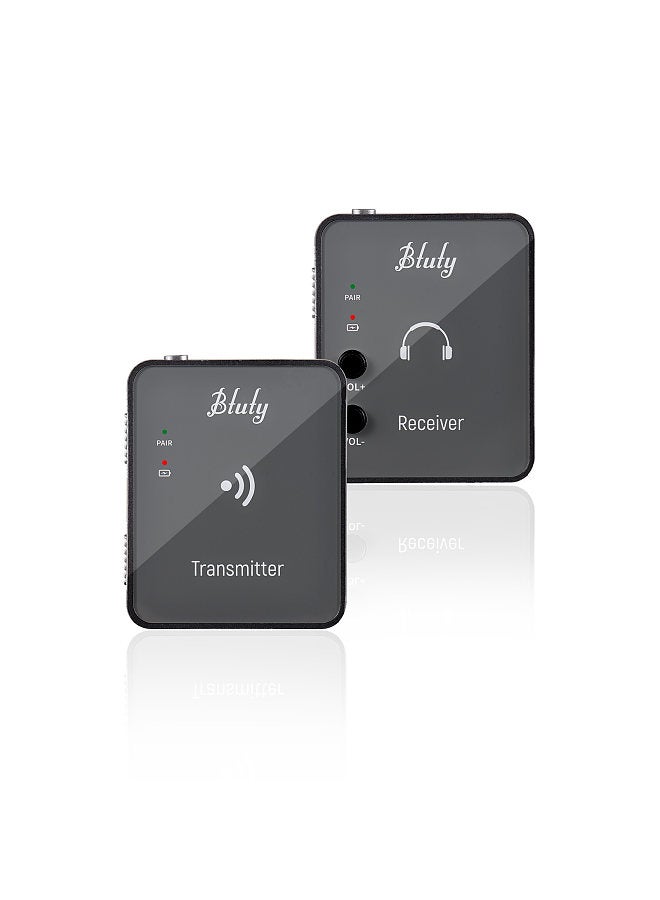 Btuty 2.4GHz Wireless Earphone Monitor Transmission System Rechargeable Transmitter and Receiver Mono/Stereo Switch 24bit/48KHz Lossless Digital Transmission Sound Quality  - Image 1