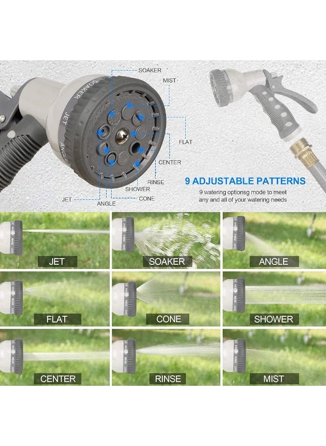BlueFire Retractable Garden Hose Reel | 65.6FT + 6.6FT 5/8" Heavy-Duty Hose | Any Length Lock & Slow Return Auto Rewind System | Wall Mounted 180° Swivel Bracket | Includes 9-Pattern Nozzle for Car Wash, Gardening & Pet Shower  - Image 3