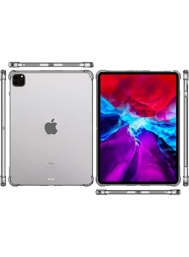 Theodor Clear Case For Apple iPad Pro 12.9-Inch 2022/2021 (6th/5th Gen), Shock-Absorption TPU Cover with Reinforced Corners, Soft Flexible & Crystal Clear Protective Bumper Case - Image 5