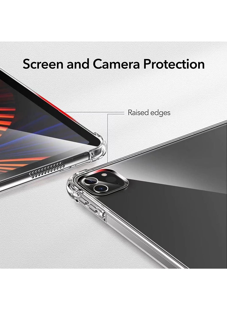 Theodor Clear Case For Apple iPad Pro 12.9-Inch 2022/2021 (6th/5th Gen), Shock-Absorption TPU Cover with Reinforced Corners, Soft Flexible & Crystal Clear Protective Bumper Case - Image 4
