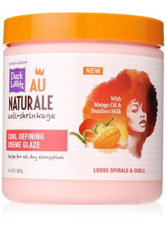 Dark And Lovely Au Naturale Antishrinkage Curly Hair Products Curl Defining Creme Glaze Mango Oil And Bamboo Milk Defines Loose Spirals And Curls Paraben Free 14.4 Oz