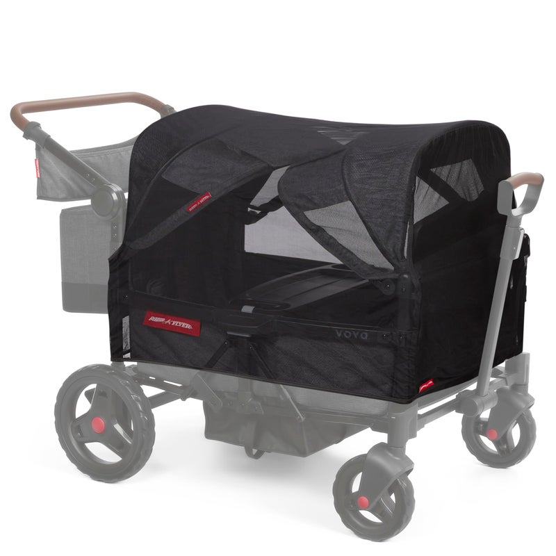 Radio Flyer Mosquito Net for Baby Stroller Wagon, Baby Travel Gear, Wagon Stroller Summer Essentials, Newborn Essentials, Radio Flyer Mosquito Mesh with Bag - Image 1