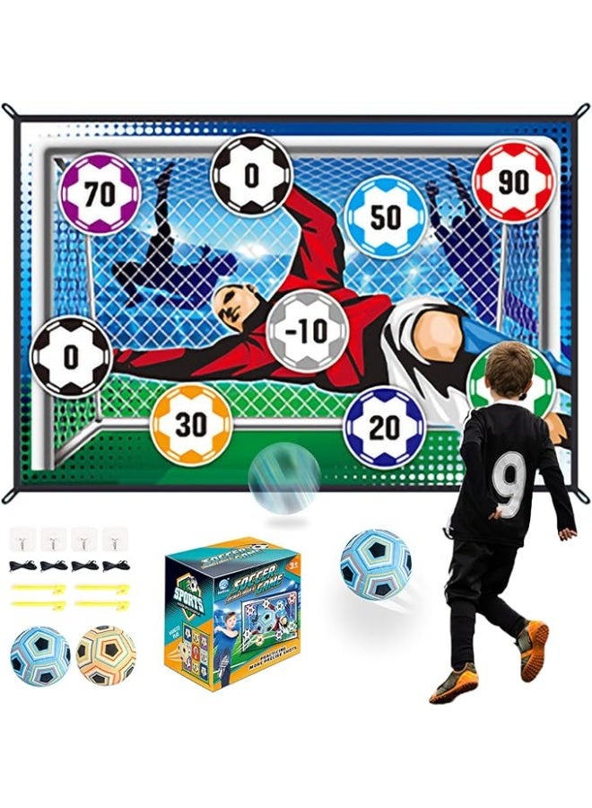 kaixin Soccer Ball Game Mat Set, Sticky Soccer Ball Indoor Target Toss Party Game, Sports Toys and Gift for Kids Boys Girls for 3 4 5 6 7 8 Year Old Boy Toys Birthday - Image 3