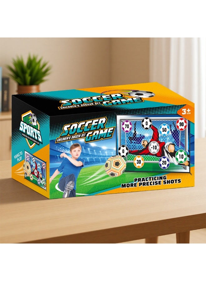 kaixin Soccer Ball Game Mat Set, Sticky Soccer Ball Indoor Target Toss Party Game, Sports Toys and Gift for Kids Boys Girls for 3 4 5 6 7 8 Year Old Boy Toys Birthday - Image 1