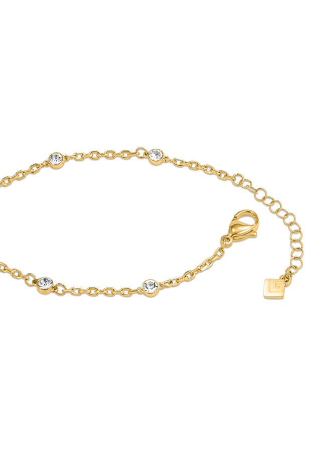 Guy Laroche Mady Yellow Gold Plated Stainless Steel Chain Bracelet for Women - Image 3