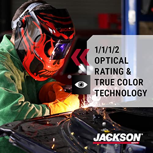 Jackson Safety Premium Graphic Welding Hood with ADF - Ultra Lightweight Auto Darkening Welding Helmet - ANSI Z87.1 (Multiple Styles) - Image 2