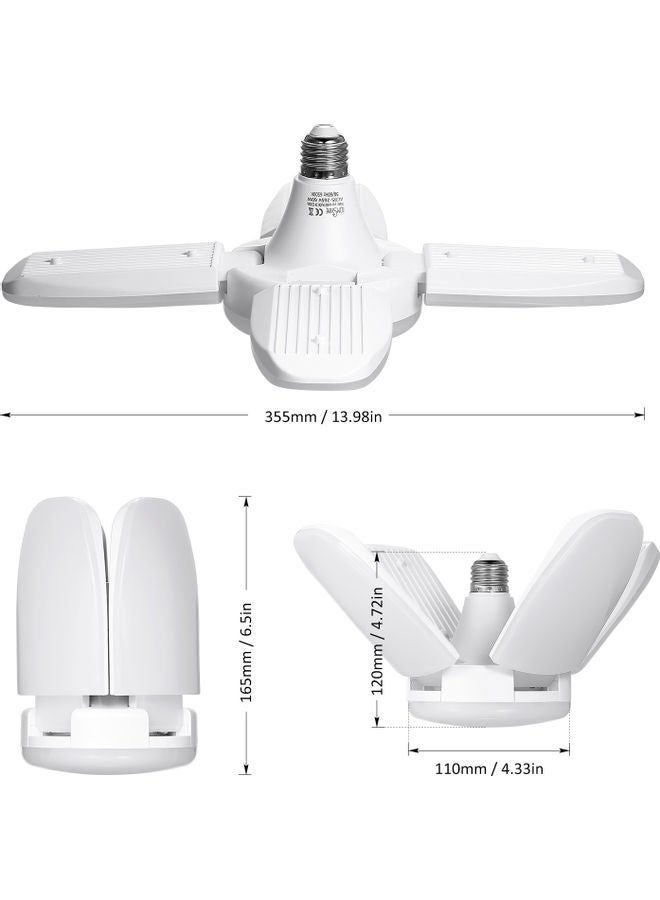 YYZ-SYD60 Four-in-one deformation garage light White 17.5*11.2*11.2cm - Image 3