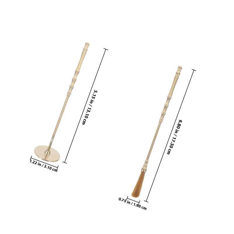 1 set of Incense Press Tool Incense DIY Tool Household Incense Ash Brush Set - Image 2