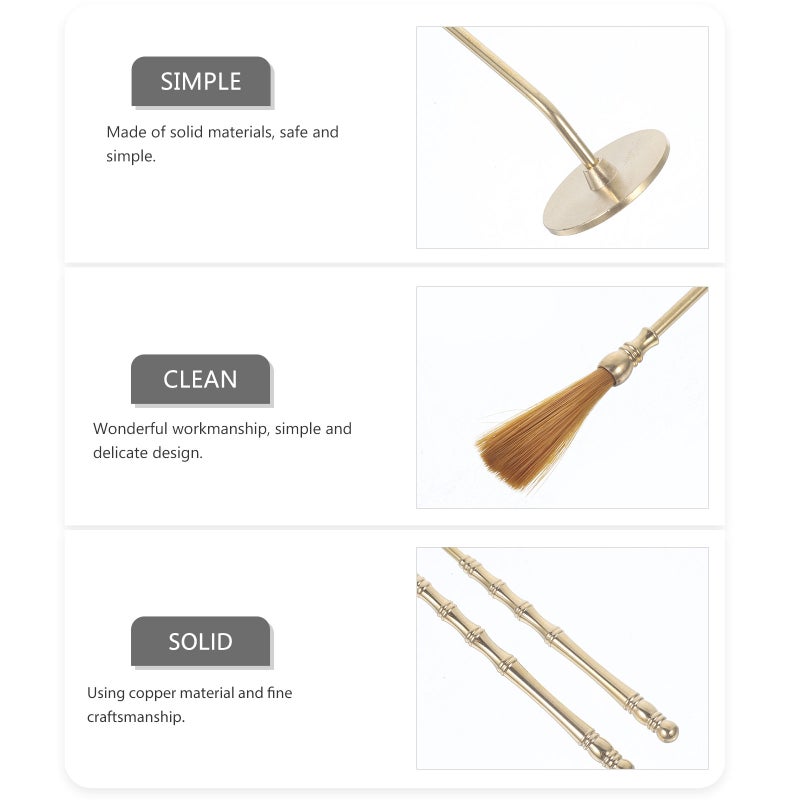 1 set of Incense Press Tool Incense DIY Tool Household Incense Ash Brush Set - Image 3