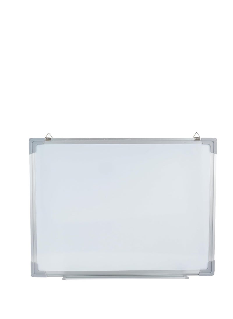 Cosmic Magnetic Double Sided White board , Chalkboard, Blackboard, Dry Wipe Message Bulletin Board with Accessory Tray – for Home Office School (60*45cm, ALUMINIUM Frame)  - Image 3