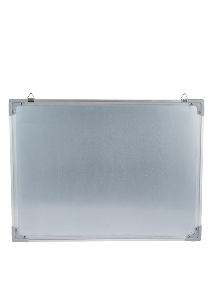 Cosmic Magnetic Double Sided White board , Chalkboard, Blackboard, Dry Wipe Message Bulletin Board with Accessory Tray – for Home Office School (60*45cm, ALUMINIUM Frame)  - Image 4