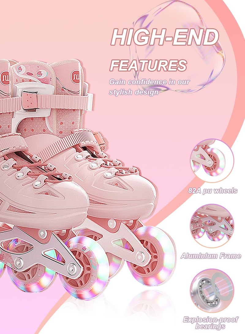 sway Roller Skate Shoes for Kids Inline skates with Full Light Up Wheels for Girls and Boys Beginners - Image 4
