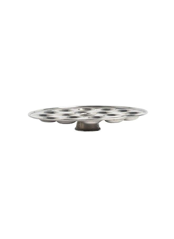 Stainless Steel Mini idli Maker Stand with 4 Plates and 48 Cavities.12 Cavities in 1 Plate.