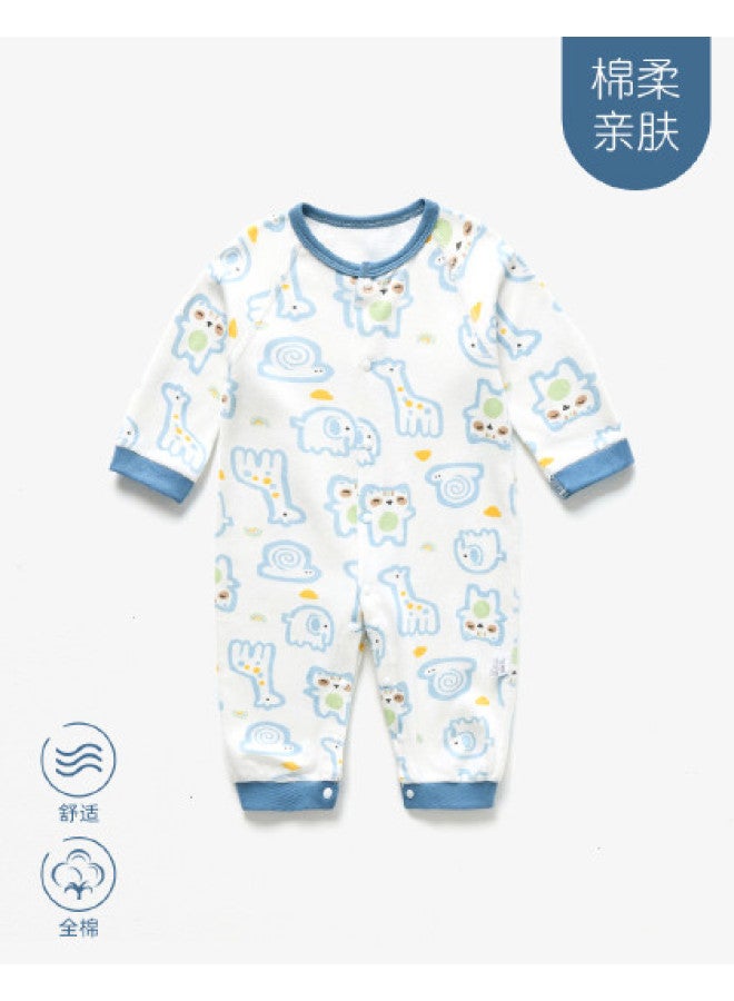 Doxiluka Newborn Baby Clothes, Spring/autumn Style, Cotton Long-sleeved Romper, Crawling Suit, Outdoor Onesie, Cute And Stylish Cartoon Print - Image 1