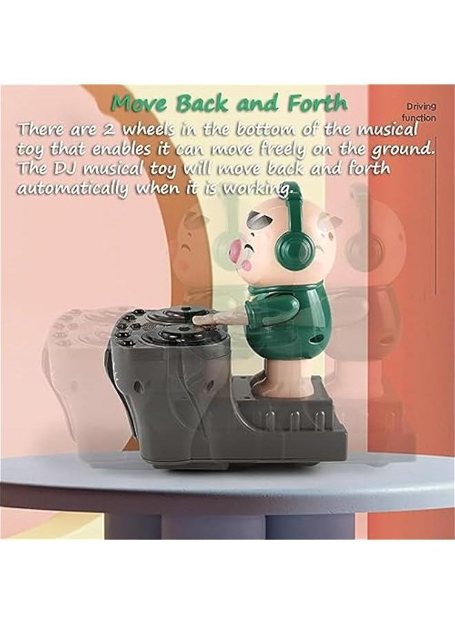 Generic DJ Pig, Funny Musical Toy for Toddlers Scratch DJing Pig Dancing Piggy Rock and Roll Pig Toy Trendy DJ Pig Toy with Dynamic Musics and Colorful Lights  - Image 4