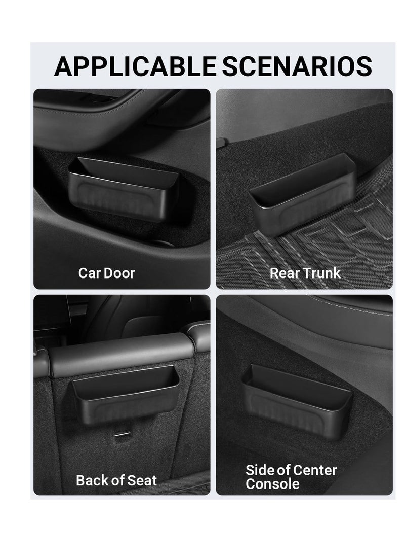 SYOSI Center Console Organizer for Tesla Model Y Model 3 Model S Model X, Tesla Accessories, Silicone Storage Box for Glasses, Key, Card Case, Phone, Tesla Interior Accessories, Black - Image 3