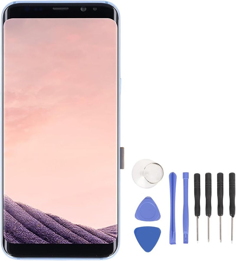 سامسونج جالكسي إس 8 بلس G955U G955F G955A 6.2 بوصة شاشة إل سي دي زرقاء تجميع شاشة اللمس الرقمية - Image 2