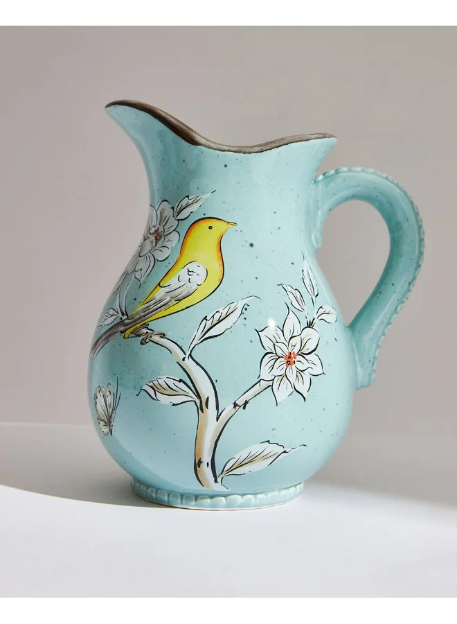 Chumbak Flora Bird Pitcher, 1200ml