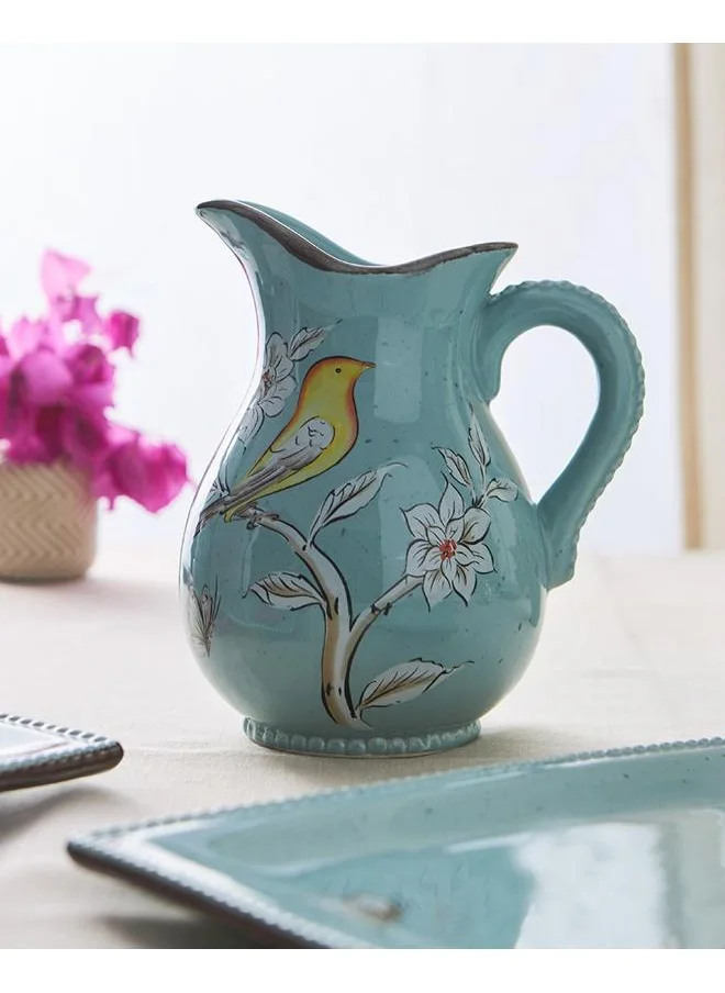 Chumbak Flora Bird Pitcher, 1200ml