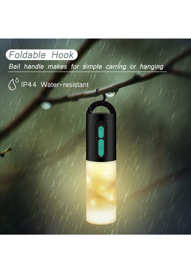 Excefore Camping String Lights Multifunctional Camping Atmosphere Light Rechargeable Lantern with String Light 33Ft IP44 Waterproof Camping Lights Portable Flashlight for Camping Hiking Emergency  - Image 3