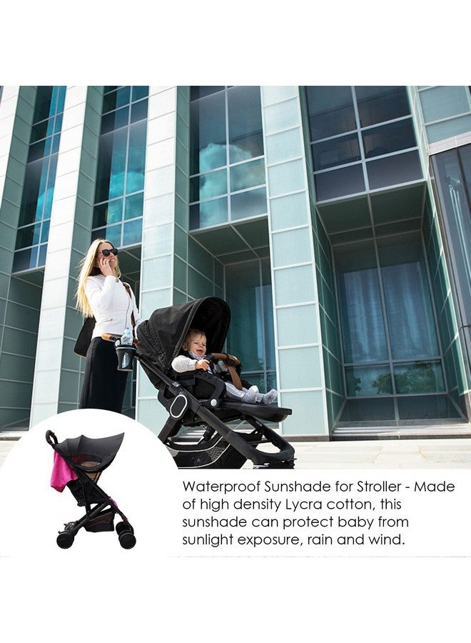 SOONHUA Stroller Sun Coverstroller Sun Shadebreathable Toddler Blackout Blind Antiuv Protection Baby Sun Shade Universal Awning With Adjustable Strap (Stroller Not Included) - Image 5