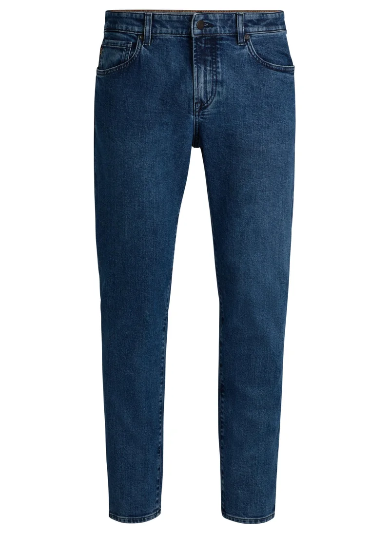 بوس Maine regular-fit jeans in blue comfort-stretch denim