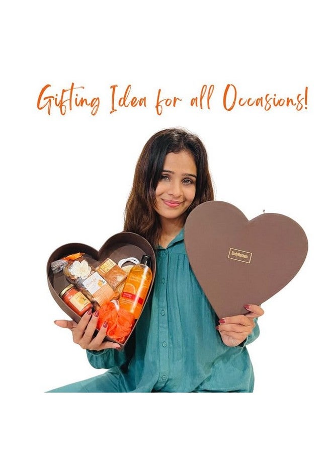 BodyHerbals Orange Surprise Bath & Body Care Gift Set For Women And Men| Skin Care Gift Kit & Spa Accessories | Gift Box Hamper For Couple| 6 Pcs| Luxury Gift For Birthdays, Anniversaries, Christmas And Special Celebrations| 100 % Vegan - Image 4