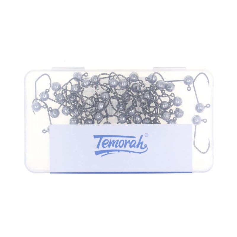 Temorah Fly Tying Sickle Jig Heads (1/32 OZ 50PCS, Unpainted) - Image 3