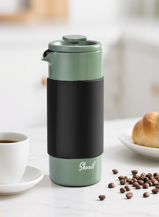 shoxil French Press - 350ml Stainless Steel Coffee Press, 2 Cup Cafetiere for Ground Coffee, Portable & Induction Compatible - Image 4