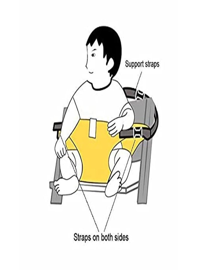 Zonkar Harness Seat for High Chair Baby Feeding Safety Seat with Strap, Toddler Booster Harness Belt Portable Dining Seat Strap for Travel Home Restaurant Shopping (Green) - Image 4