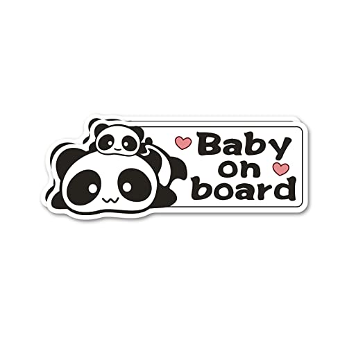Picassosky Baby on Board Magnet Decal Safety Signs for Baby on Board Magnet for Car，Cute Signs for Car - Image 1