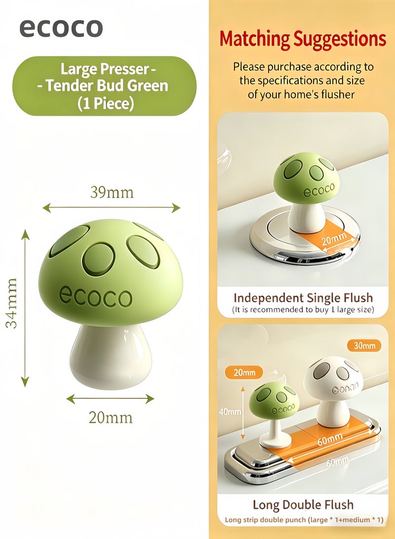 ecoco Nail Specific Silicone Toilet Press Button，Toilet Water Tank Switch Button Universal Flushing Press - Image 1