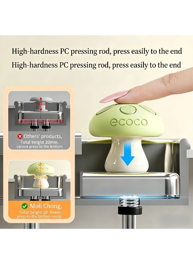 ecoco Nail Specific Silicone Toilet Press Button，Toilet Water Tank Switch Button Universal Flushing Press - Image 3