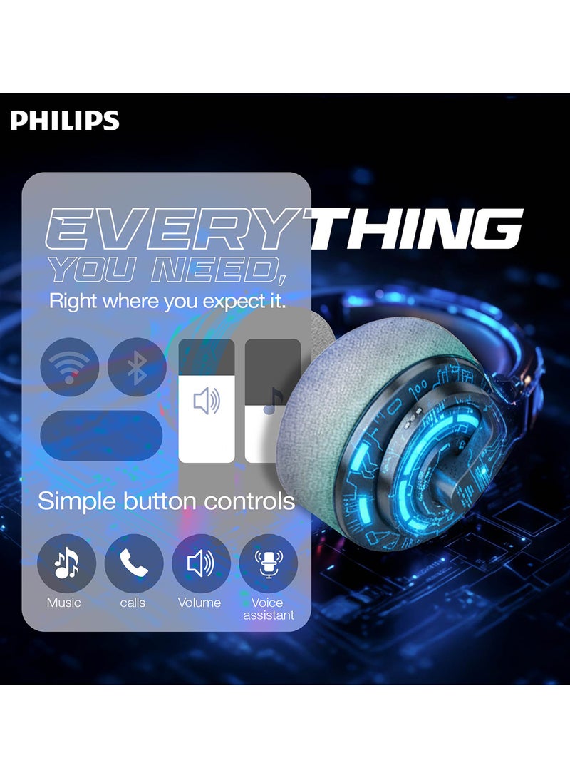 Philips TAH2000TL Wireless On-Ear Headphones – Lightweight Premium Comfort, Rich Balanced Sound Teal - Image 5