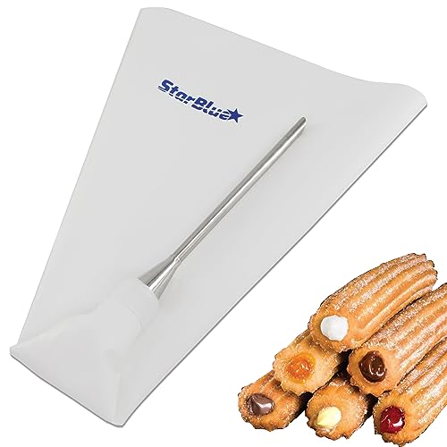 StarBlue Churro Donut Filler by StarBlue - Reusable Piping Bag and Nozzle with Large Needle Injector, Best Fit with Churrera Churro Maker - Image 1