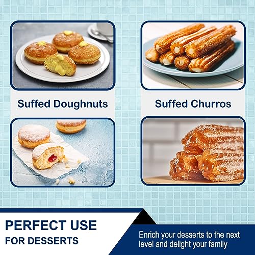 StarBlue Churro Donut Filler by StarBlue - Reusable Piping Bag and Nozzle with Large Needle Injector, Best Fit with Churrera Churro Maker - Image 3