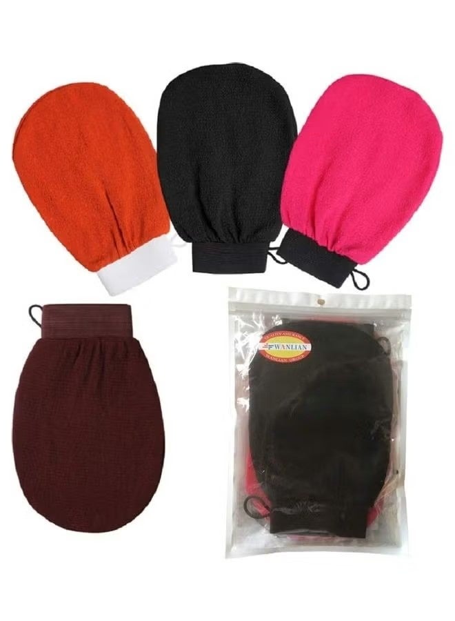ORiTi Exfoliating Moroccan Hammam Mitt Scrub Gloves Remove Dead Skin Bath Body Scrub Mitt for All Skin Types and Improve Blood Circulation Shower Spa Dead Skin Cell Remover - Image 4