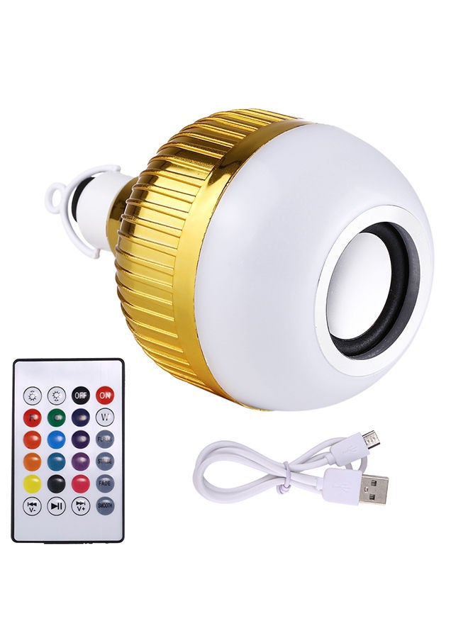 NIBEMINENT Smart Wireless Bluetooth Speaker Dimmable LED Bulb Multicolour 14x10x10centimeter - Image 1
