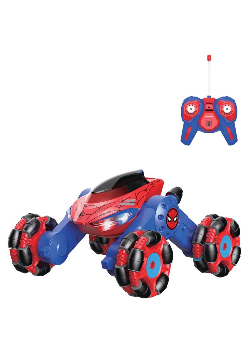 Marvel Spider-Man Drift Vehicle RC Car | 2.4 GHz Remote Control Stunt Toy | 360° Rotating Drifter with Lights | Full Function Radio Control for Boys & Girls - Image 1